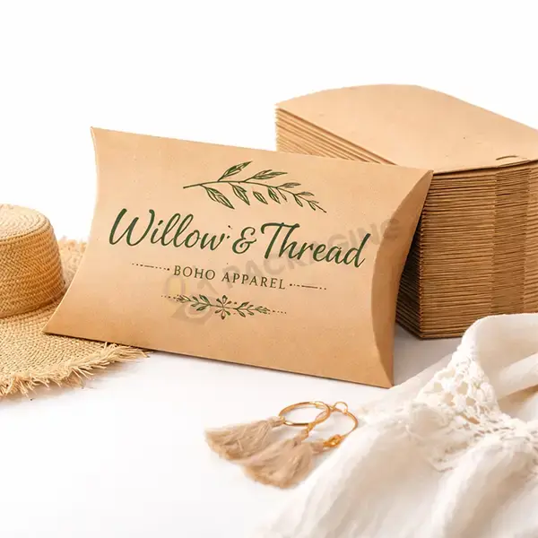 Custom Kraft Pillow Boxes